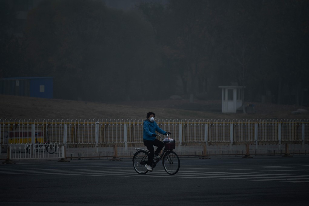 Smog in Beijing. Photo: AFP