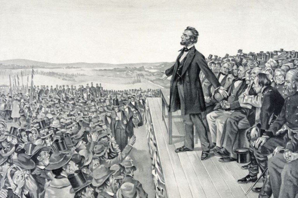 Republican President Abraham Lincoln’s Gettysburg Address is one of the best-known speeches in US history. Photo: Library of Congress
