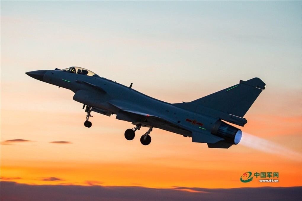 PLA J-10 and J-11 aircraft were tracked by Taiwanese missile systems in the Taiwan Strait on Monday. Photo: Handout