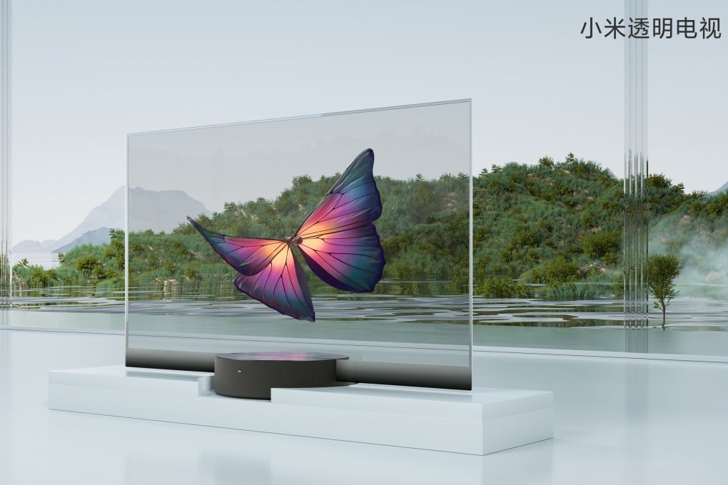 Xiaomi says it's the first manufacturer to mass produce a transparent OLED TV. Photo: Handout