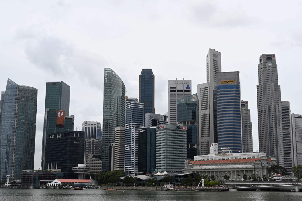 Singapore’s financial business district. Photo: AFP