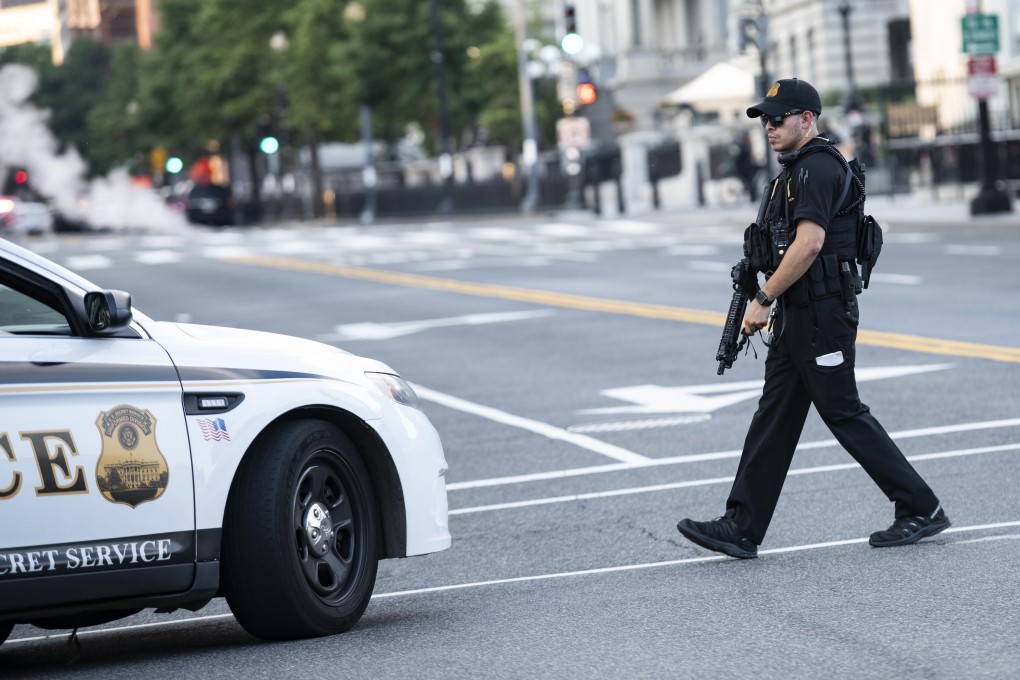US Secret Service staff respond to a shooting near the White House in Washington on Monday. Photo: Xinhua
