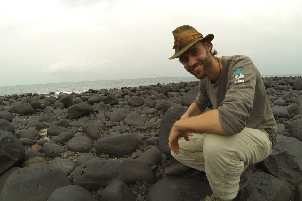 Dane Torbjorn Pedersen in Sao Tome and Principe, Africa. He is visiting every country without taking a flight, but being stuck in Hong Kong sparks a new challenge. Photo: Torbjorn Pedersen