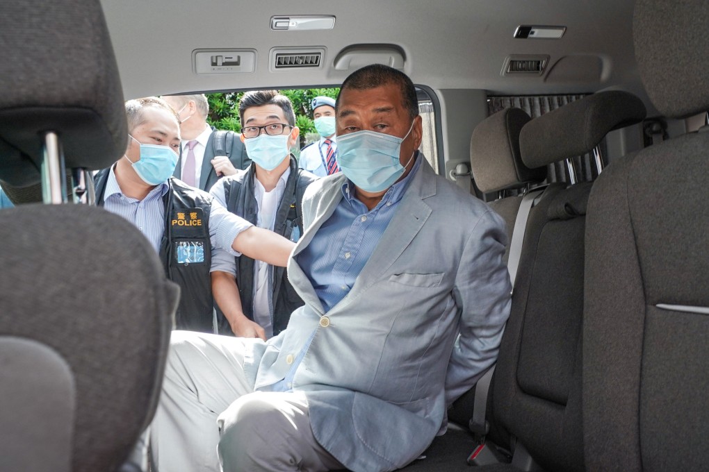 Hong Kong media mogul Jimmy Lai was arrested on suspicion of breaking the new national security law. Photo: Felix Wong