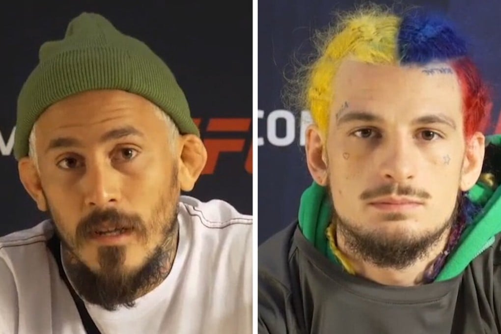 Chito Vera (left) and Sean O'Malley (right) give their UFC 252 virtual media day interviews. Photo: UFC