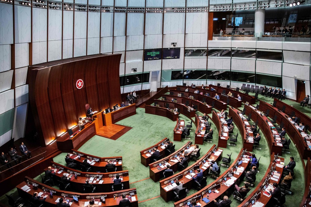 Chief Executive Carrie Lam speaks during a question-and-answer session at the Legislative Council in Tamar, Admiralty, on January 16. Photo: AFP