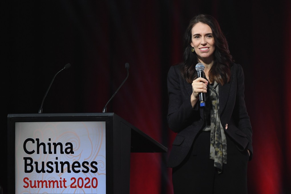 New Zealand Prime Minister Jacinda Ardern delivers a speech at the China Business Summit in Auckland on July 20, where she spoke of good bilateral relations and ample opportunities for both countries and peoples. Photo: Xinhua
