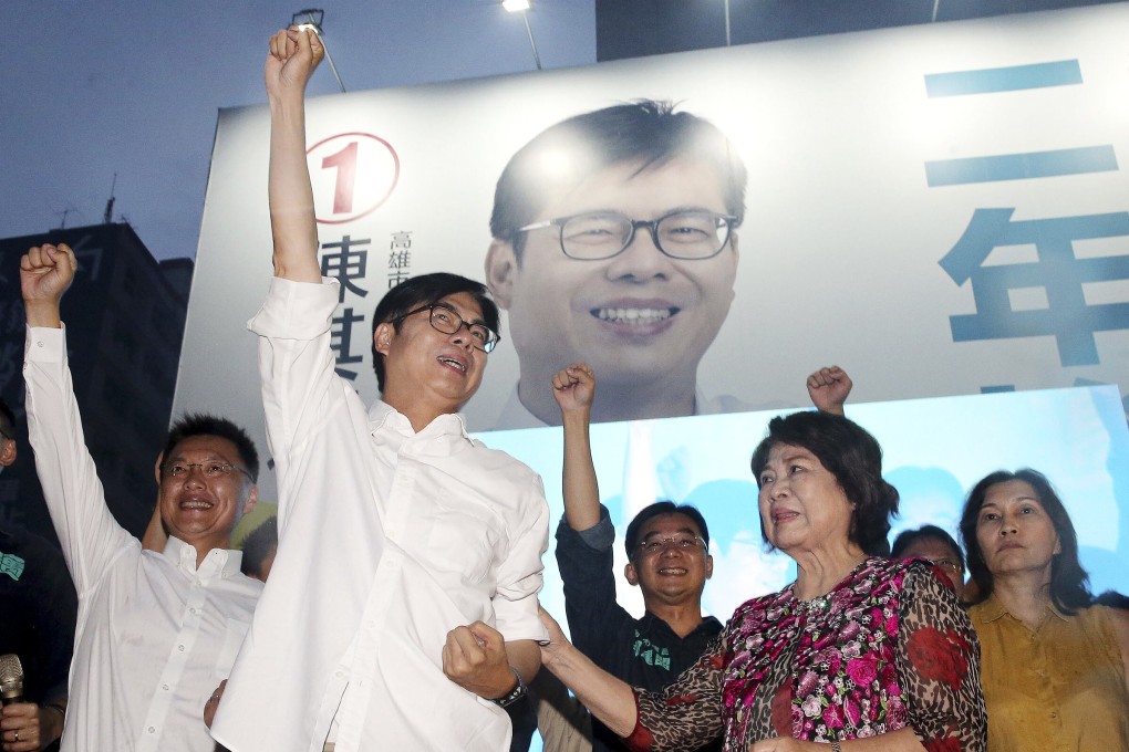 Former vice-premier Chen Chi-mai regained control of the city for the DPP. Photo: CNA