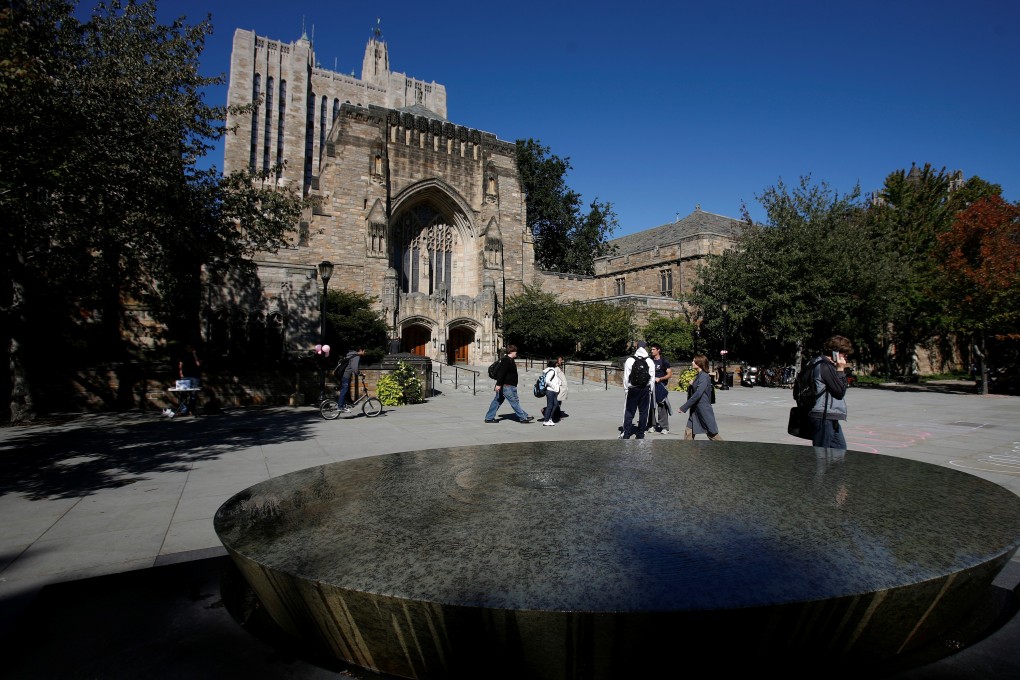 Students walk on the campus of Yale University in New Haven, Connecticut. Photo: Reuters