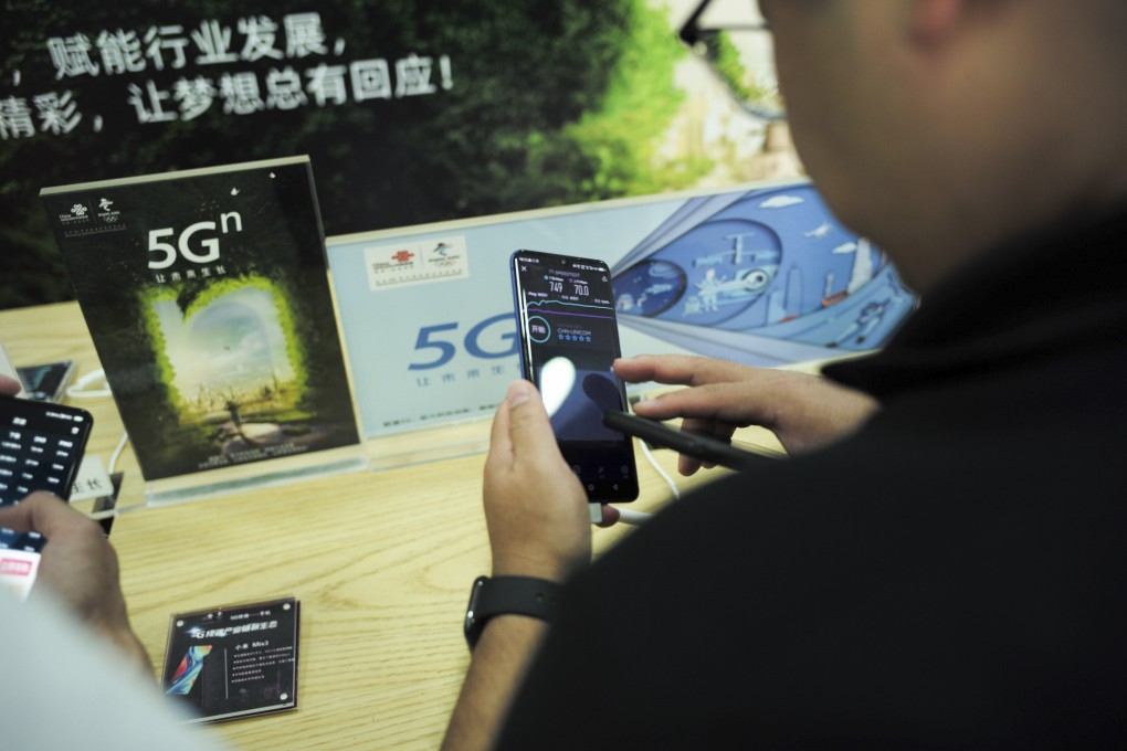 Shares of Chinese telecom companies involved in providing 5G services and equipment rose on Monday. Photo: Imaginechina