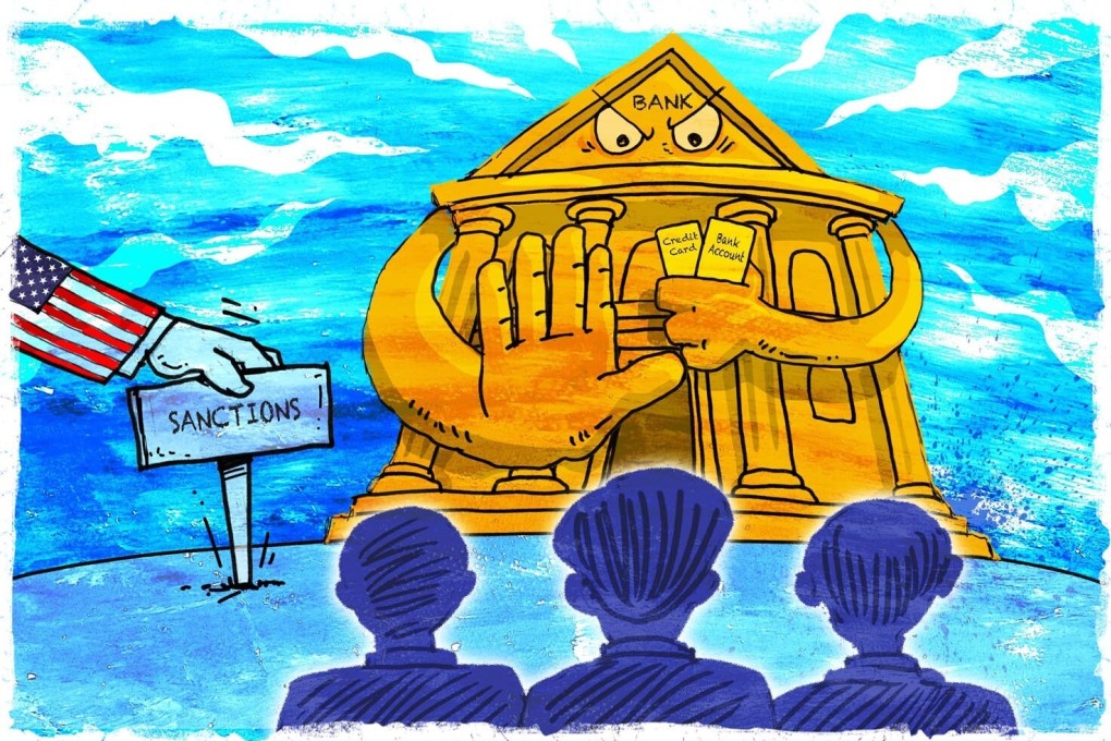 The US has sanctioned Hong Kong Chief Executive Carrie Lam Cheng Yuet-ngor and 10 other city and mainland China officials over the controversial national security law. Illustration by Henry Wong.