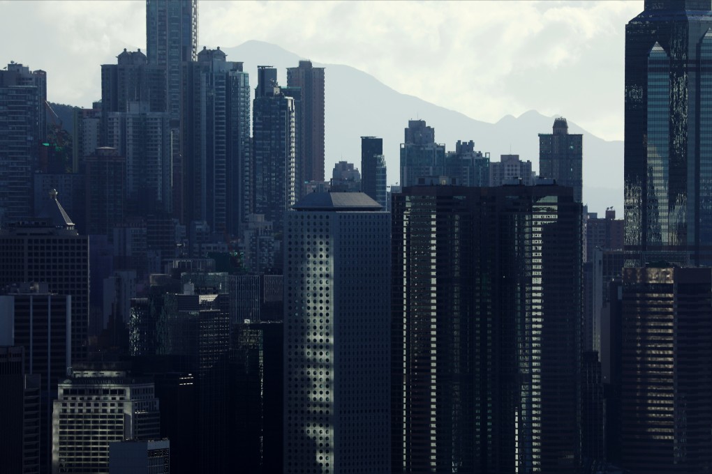 Office and commercial buildings in Central, seen from Braemar Hill in North Point. Prices of commercial and industrial properties in Hong Kong have declined by 10 to 15 per cent from its recent peak in May 2019. Photo: Sam Tsang