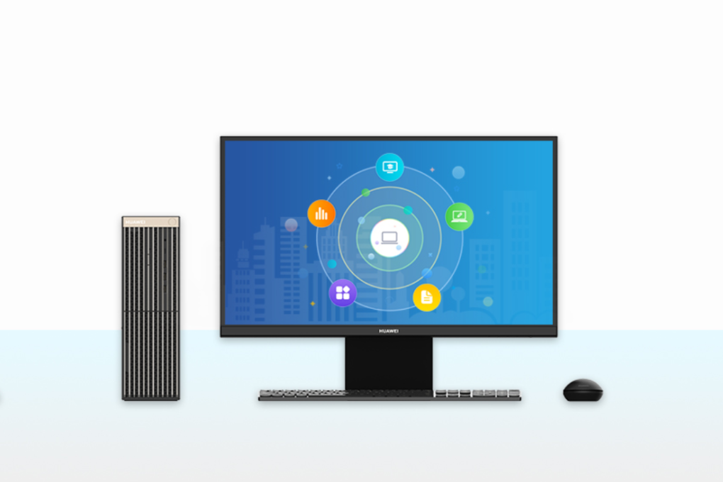 Huawei put a rendering of what appears to be its first desktop computer on its website, but the company didn’t provide more information. Photo: Huawei