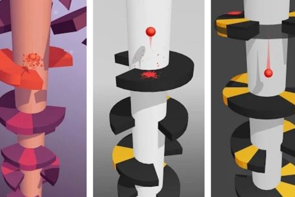 Helix Jump is one the most popular hyper-casual games from French developer Voodoo, in which Tencent Holdings has acquired a minority stake. Photo: Handout