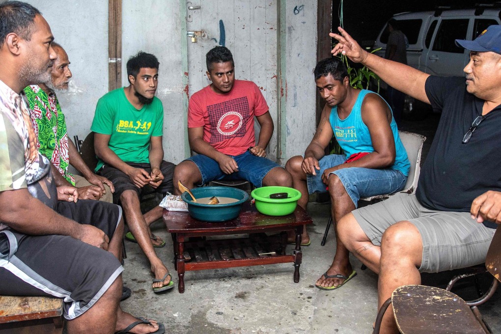 Kava, known in Fiji as yaqona, is a drink used throughout the South Pacific islands for relaxation and stress relief. In Fiji it is usually drunk by men using a communal cup – but the coronavirus put a stop to that practice and spurred producers to pursue new markets. Photo: AFP