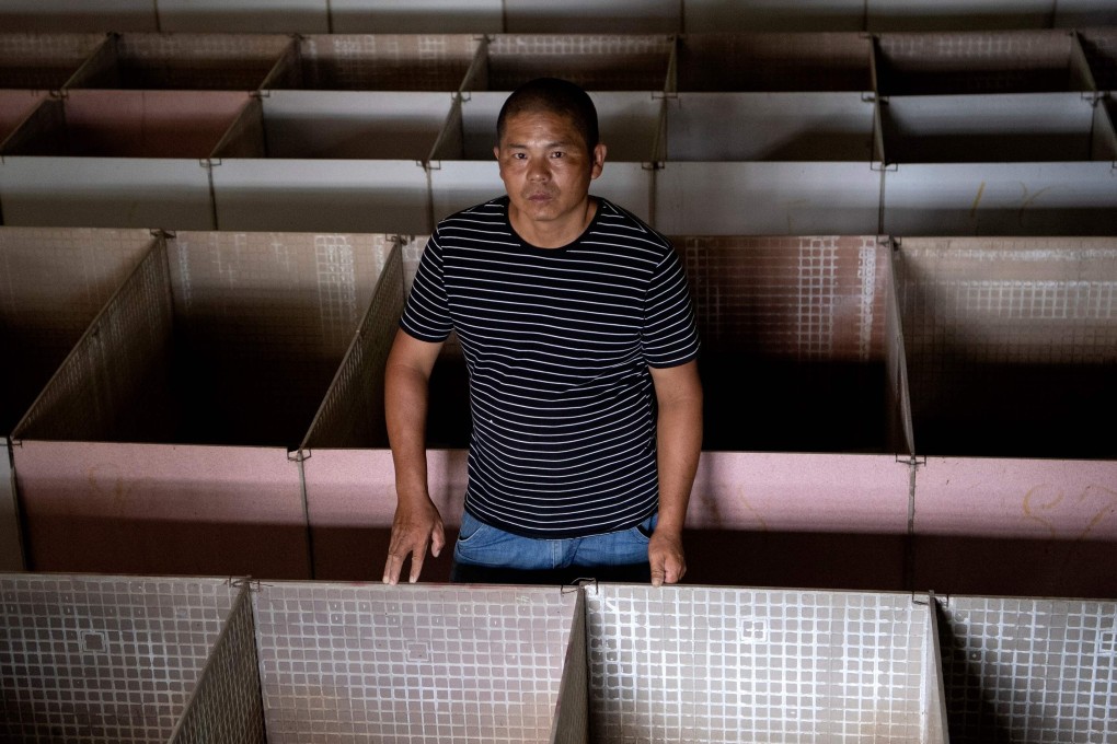Bamboo rat farmer Huang Guohua says China’s ban on trade left him 400,000 yuan in debt. Photo: AFP
