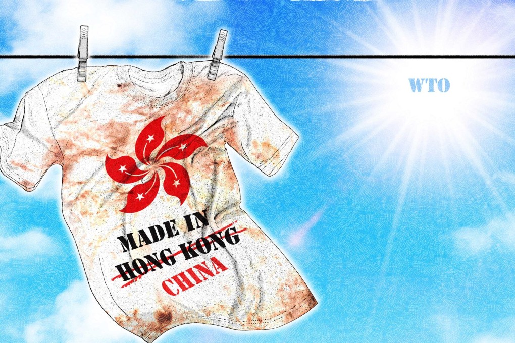 If bilateral consultations with the United States fail, Hong Kong could proceed to a panel dispute at the World Trade Organisation, but experts warn of a “Pandora’s box scenario” that risks “airing dirty laundry in public”. Illustration: Henry Wong