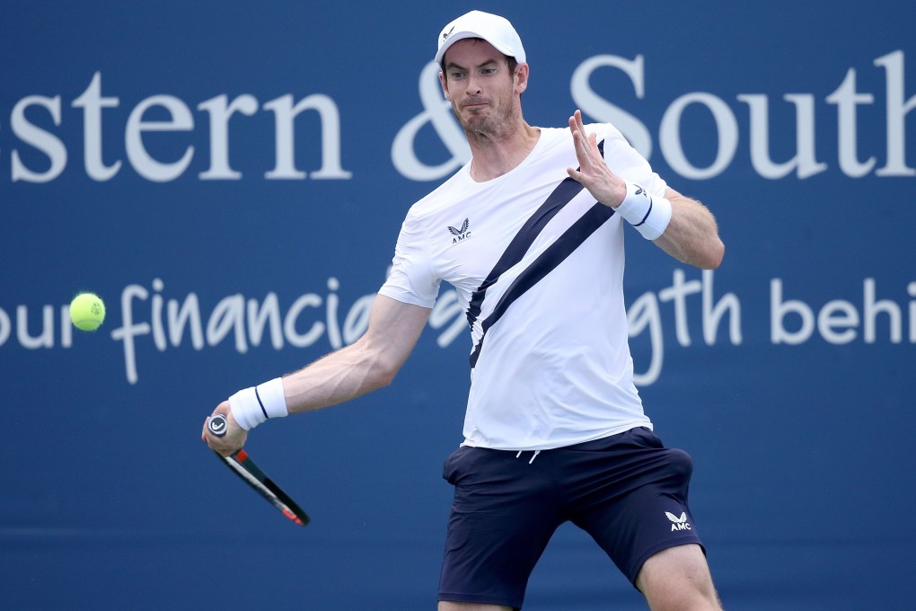 Andy Murray defeated Frances Tiafoe in his first game back after nine months at the Western & Southern Open in New York City. Photo: AFP