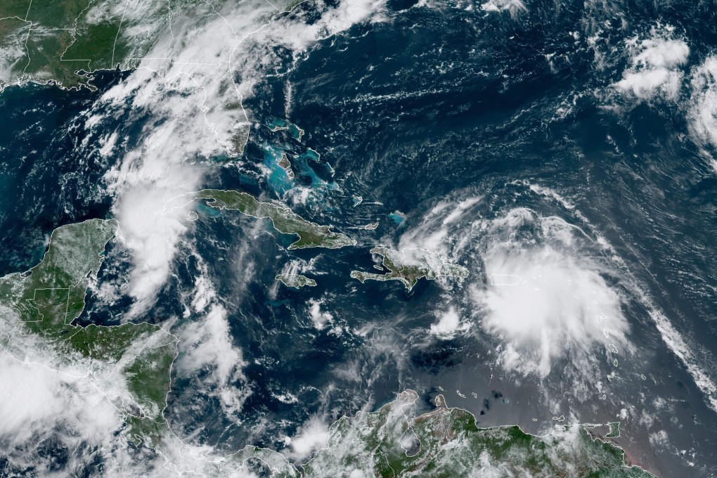 Tropical Storm Laura over Puerto Rico and approaching Haiti. Photo: Handout via AFP