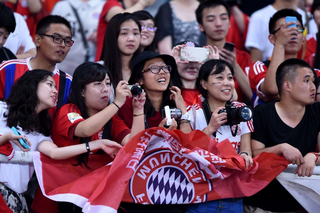 German giants Bayern Munich have many fans in China. Photo: AFP