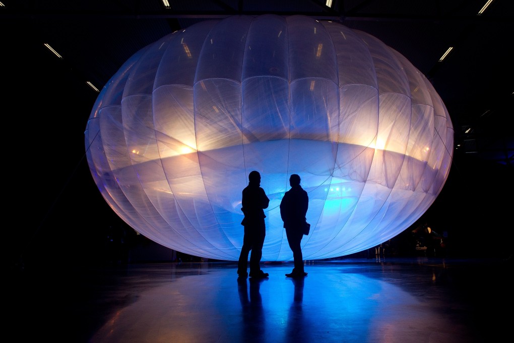 Loon’s balloons travel 20km above the Earth’s surface to deliver internet services to people in remote areas around the world. File photo: AFP
