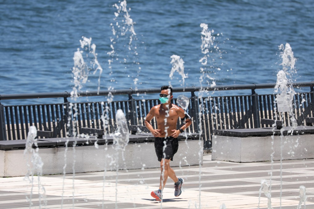 From Friday, Hongkongers will be able to exercise outside without having to wear a mask. Photo: Nora Tam