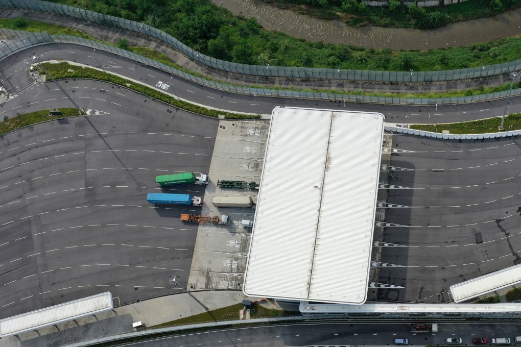 View of the Liantang Port/Heung Yuen Wai Boundary Control Point. Photo: SCMP