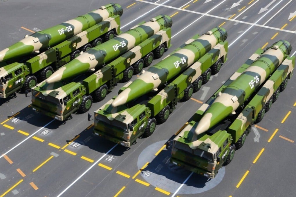 The PLA launched a version of the DF-26 anti-ship ballistic missile into the South China Sea on Wednesday. Photo: Xinhua