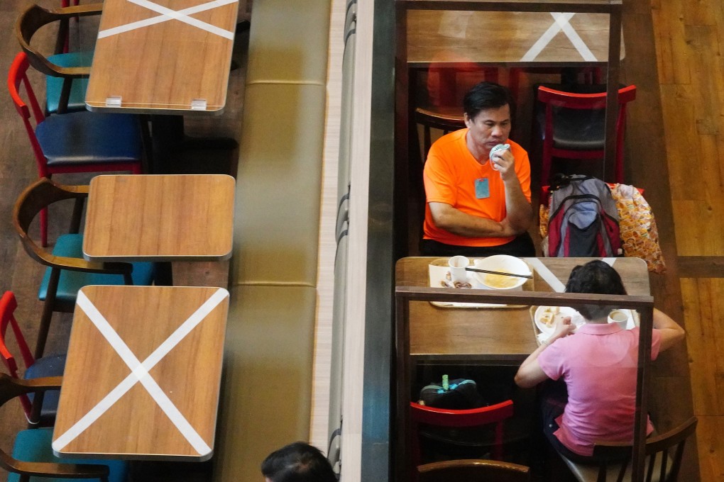 Customers eating at a restaurant at Admiralty Centre. Photo: Sam Tsang
