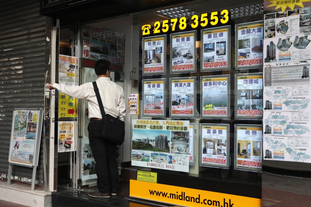Midland, one of Hong Kong’s largest property agents, lost HK$24.3 million (US$3.1 million) in the first half. Photo: Xiaomei Chen