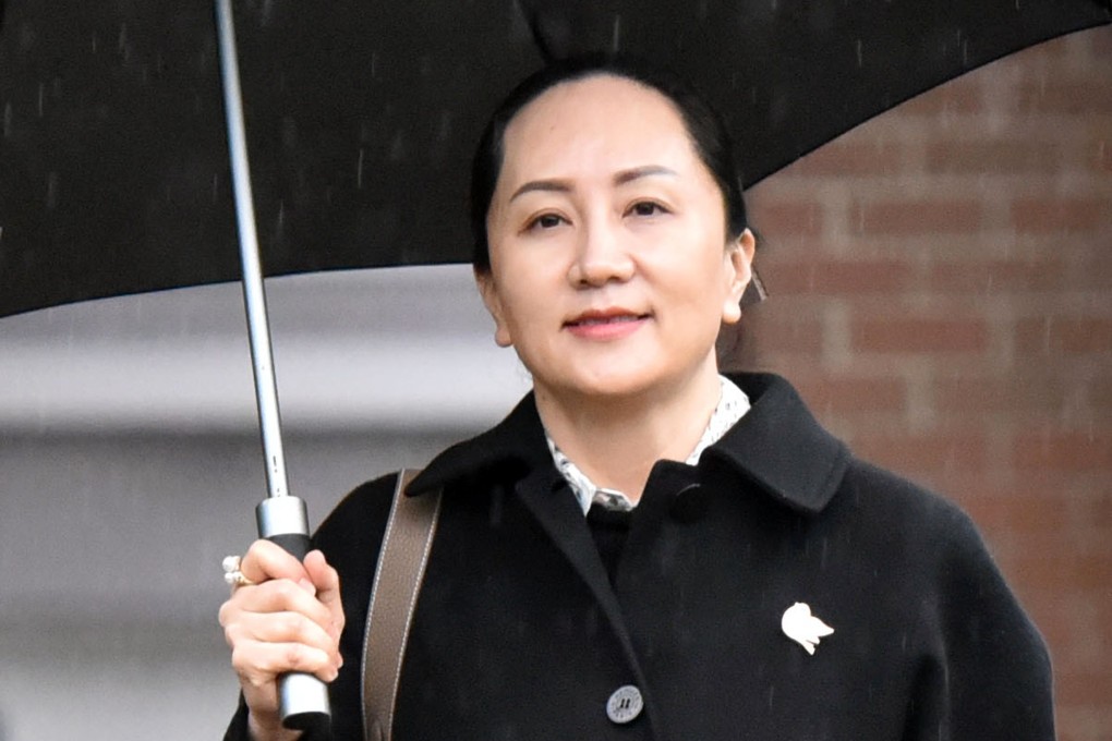 Huawei chief financial officer Meng Wanzhou leaves her Vancouver home to go to her extradition hearing in January. Photo: AFP