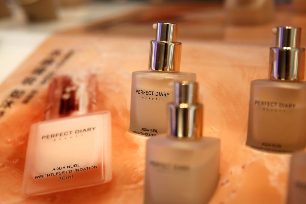 Chinese cosmetics users have embraced home-grown brand Perfect Diary, which started online but now has 150 stores in China, where it is the No 3 cosmetic brand, and is said to be eyeing an IPO in Hong Kong this year. Photo: Reuters