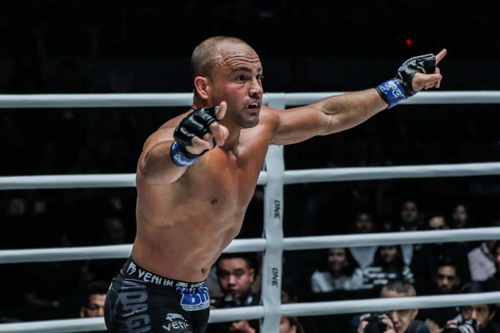 Eddie Alvarez celebrates his victory against Eduard Folayang at ONE: Dawn of Heroes in Manila. Photo: ONE Championship