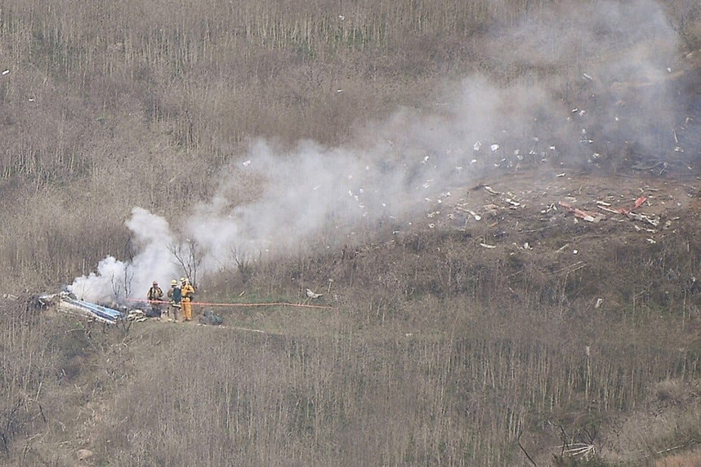 The crash site in Calabasas, California, where Kobe Bryant and others were killed on January 26, 2020. Photo: TNS