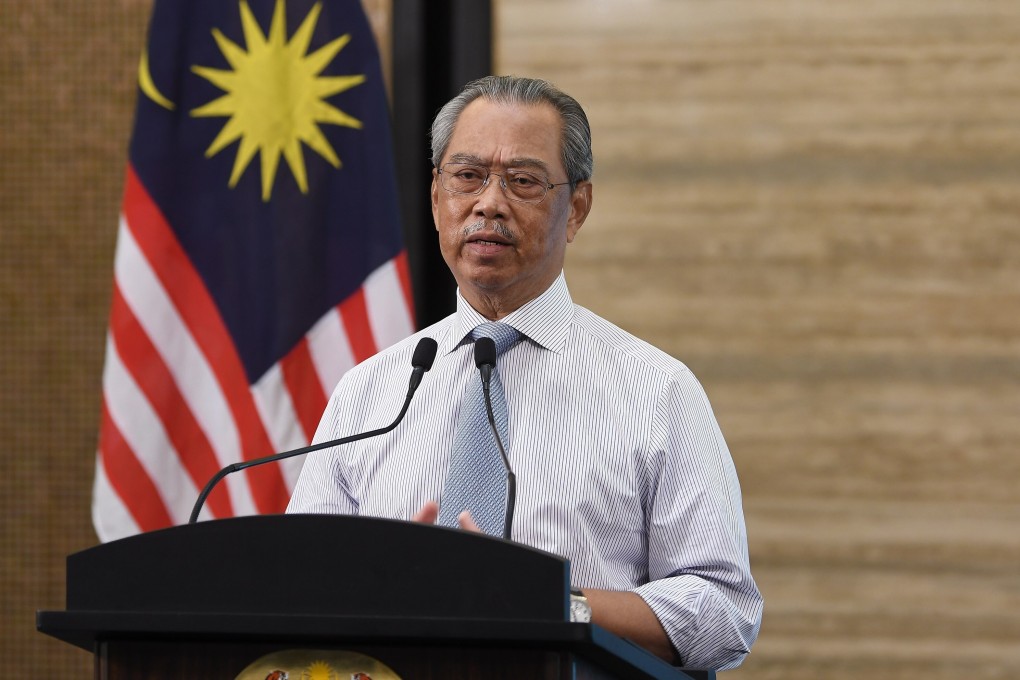 Malaysian Prime Minister Muhyiddin Yassin. Umno, now an unofficial ally of his ruling Perikatan Nasional (PN) coalition, won a landslide in the Slim by-election. Photo: DPA