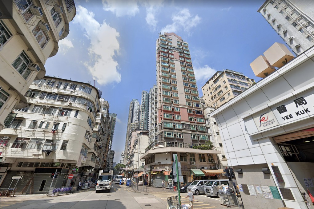 The two men lived in a subdivided flat in a building on Yee Kuk Street, in Sham Shui Po. Photo: Goggle Street
