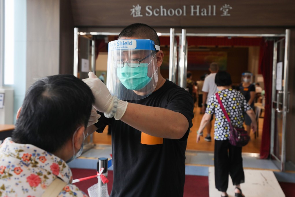 Mass Covid-19 testing was under way in Hong Kong on Tuesday morning. Photo: Xiaomei Chen