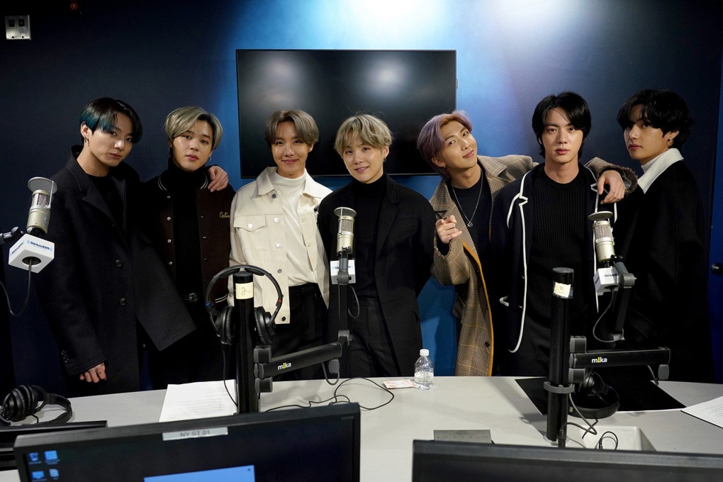 BTS are the first K-pop band to debut at No 1 on the US Billboard charts with Dynamite. Photo: Cindy Ord/Getty Images for SiriusXM/TNS