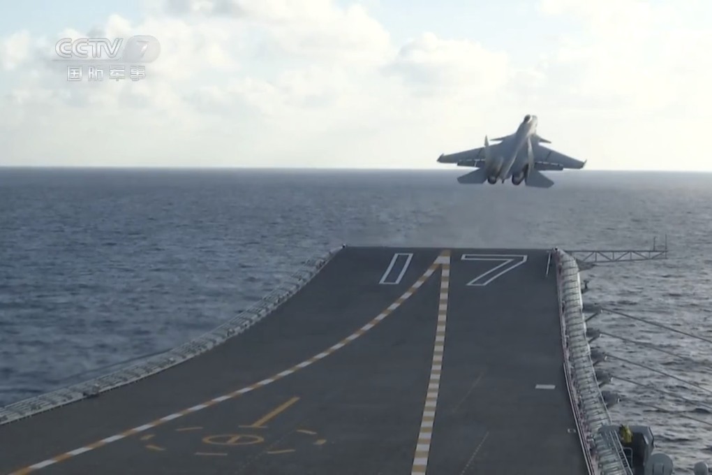 The crew of the Shandong is expected conduct an air training exercise. Photo: CCTV