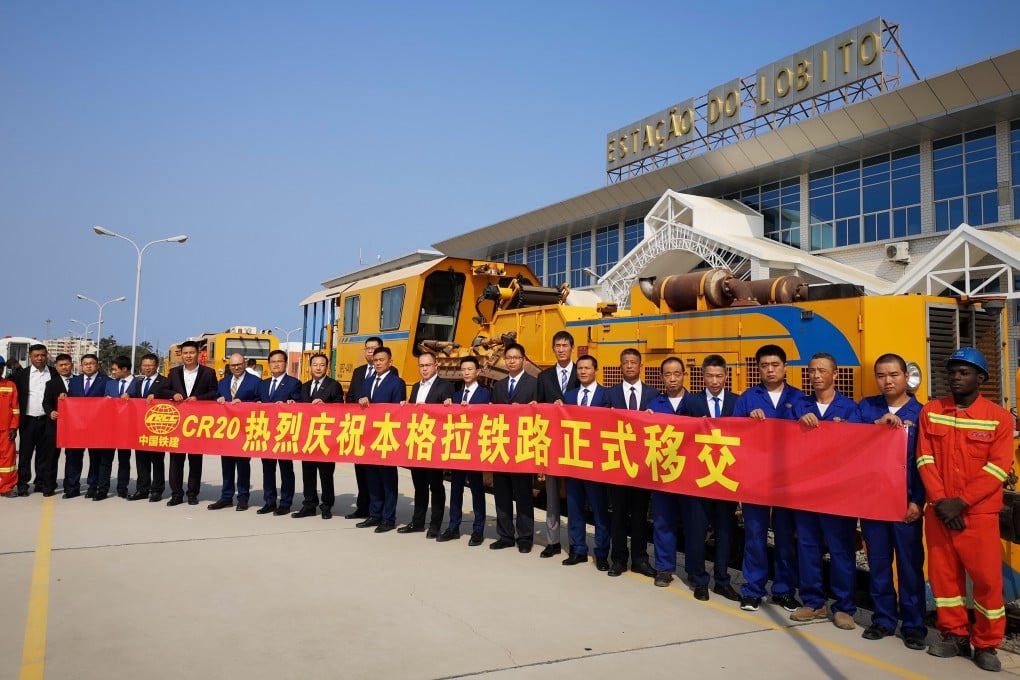 A ceremony marks the handover of the Benguela Railway in Lobito, Angola. The railway was built by a Chinese company. Photo: Xinhua