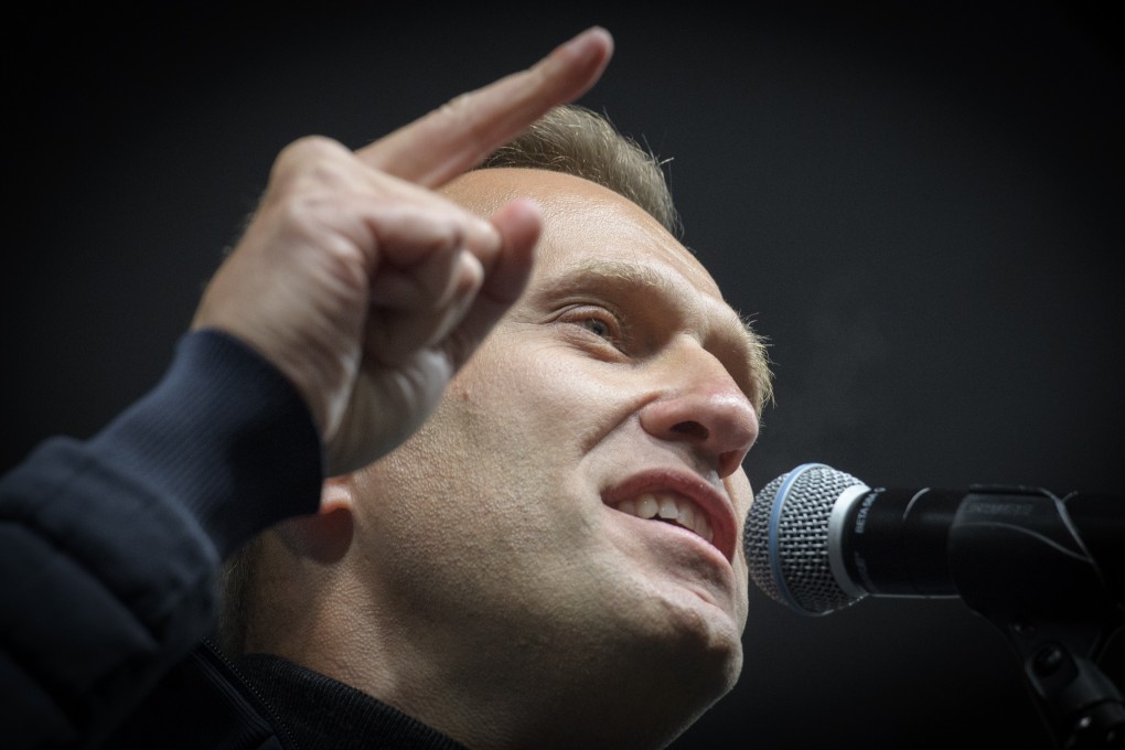 Russian opposition leader Alexei Navalny, who was allegedly poisoned last month and remains in a coma. Photo: AFP