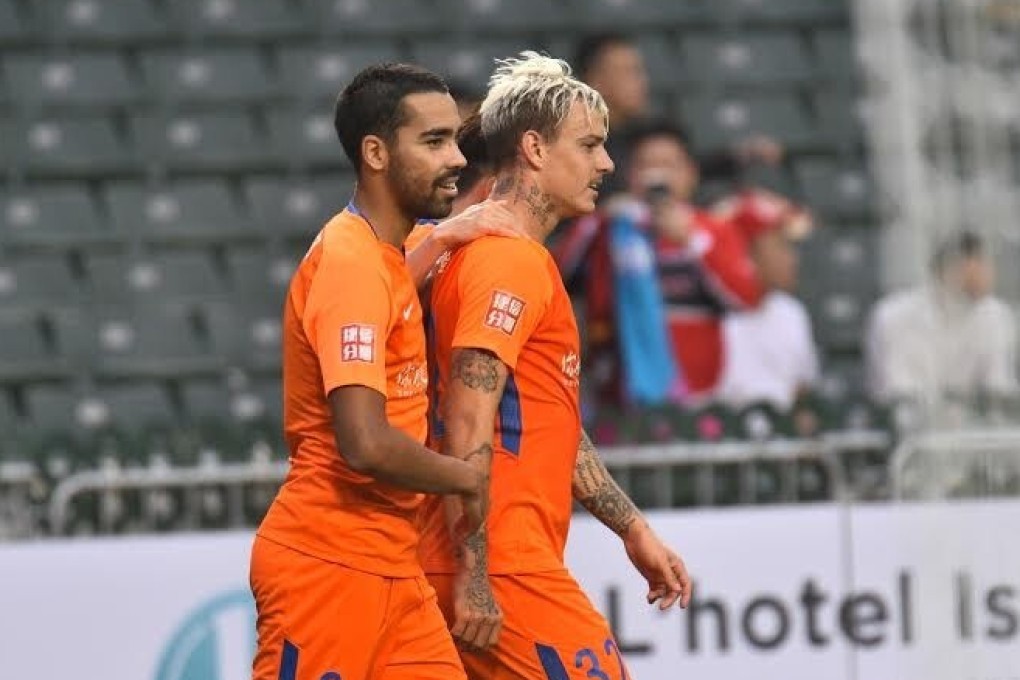 Brazilian Roger Guedes representing Shandong Luneng at the Lunar New Year Cup in Hong Kong in 2019. Photo: Handout
