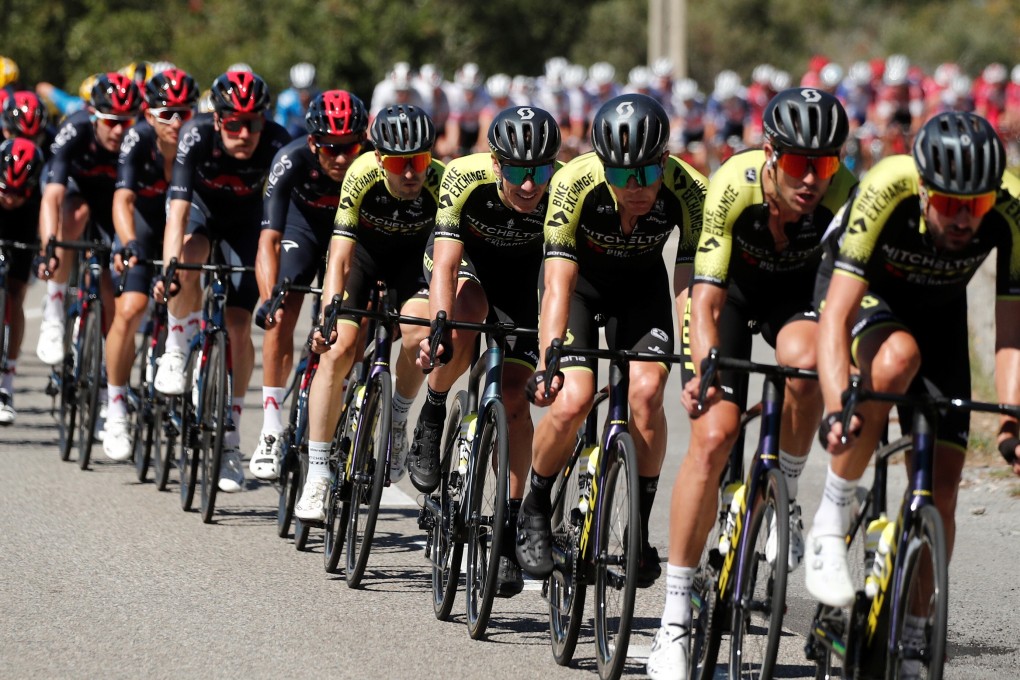 The peloton taking it easy during the Tour de France’s sixth stage from Le Teil to Mont Aigoual in France. Photo: Reuters