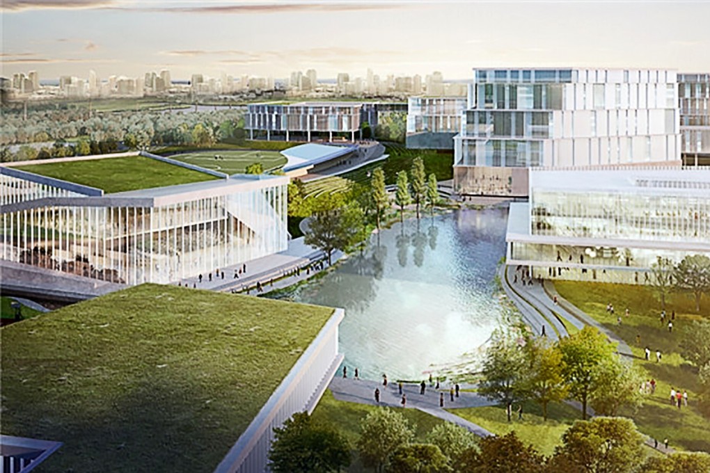 An artist’s impression of the Open University of Hong Kong’s Zhaoqing campus, which will be spread over 2,500 acres. Photo: Handout