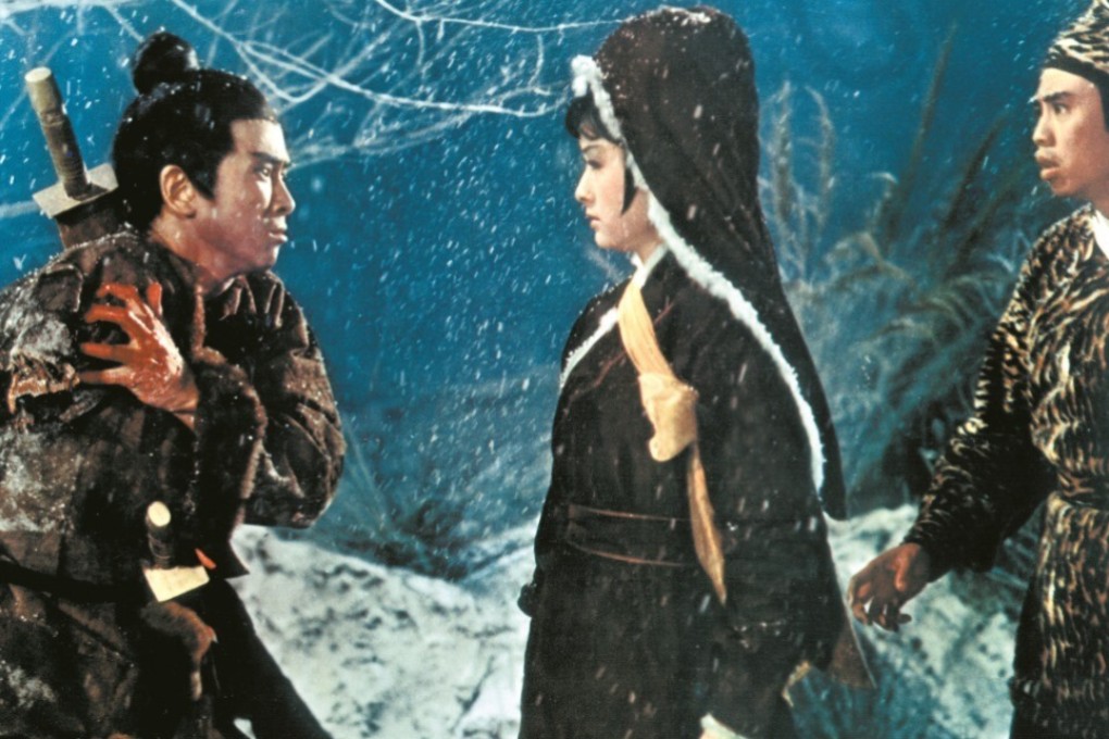 Jimmy Wang Yu (left) and Violet Pang in a still from One-Armed Swordsman (1967), directed by Chang Cheh, one of the most influential Hong Kong martial arts film directors.