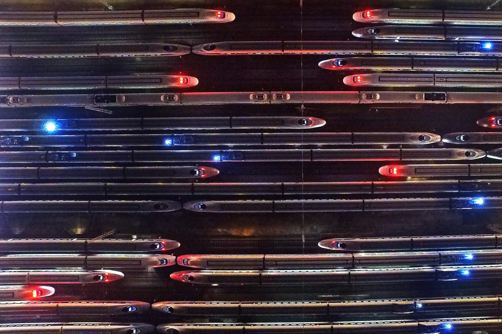 High-speed trains are parked for maintenance in Nanchang, the capital of east China’s Jiangxi province, in January 2019. Photo: Xinhua