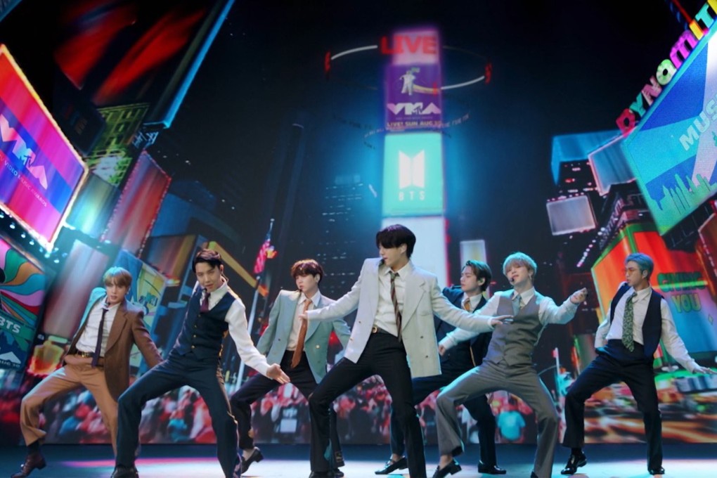 South Korean boy band BTS perform at the 2020 MTV Video Music Awards. Photo: AFP