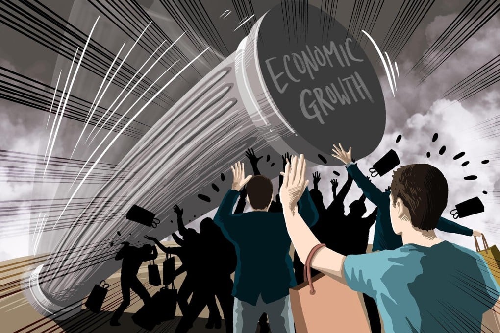 Beijing’s new economic plan of building up its domestic market to reduce China’s reliance on exports risks being undermined by a lack of purchasing power among the people. Illustration: Kuen Lau