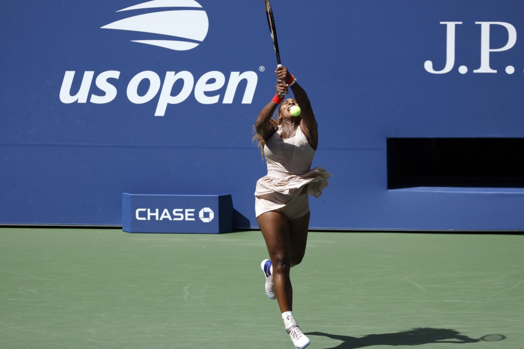 Serena Williams defeated Maria Sakkari of Greece to make the quarter-finals of the US Open in New York on Monday. Photo: EPA