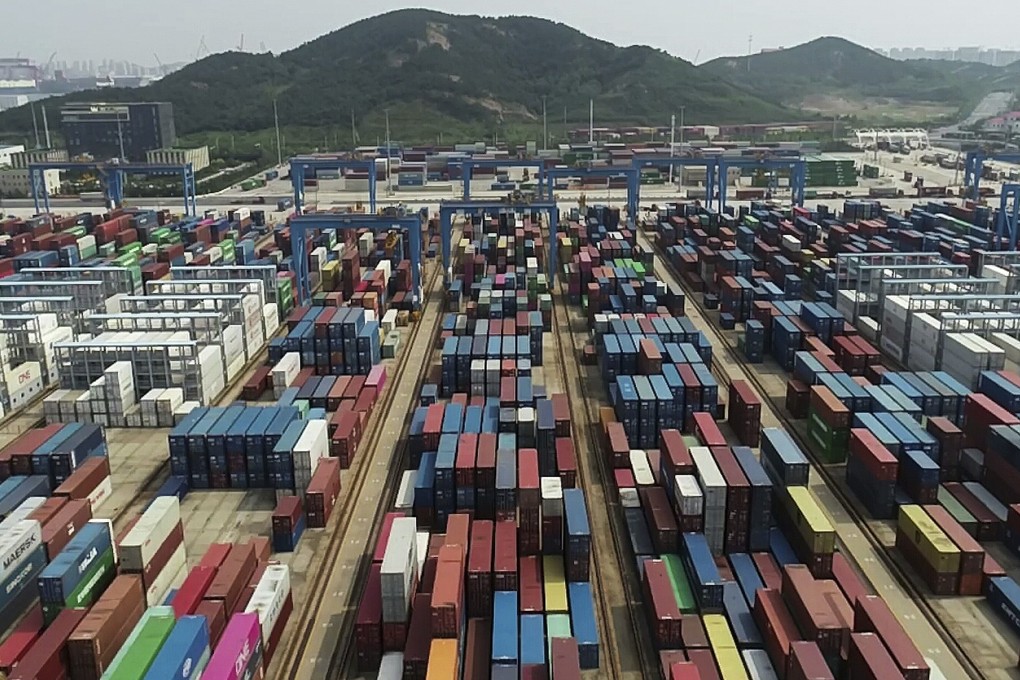 China’s exports in August surged 9.5 per cent from a year earlier. Photo: AP